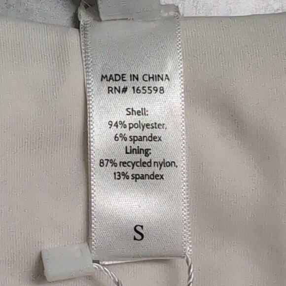 Andie 90s High Waisted Bikini Bottom Coconut (White / Cream) Textured S New - Picture 8 of 11